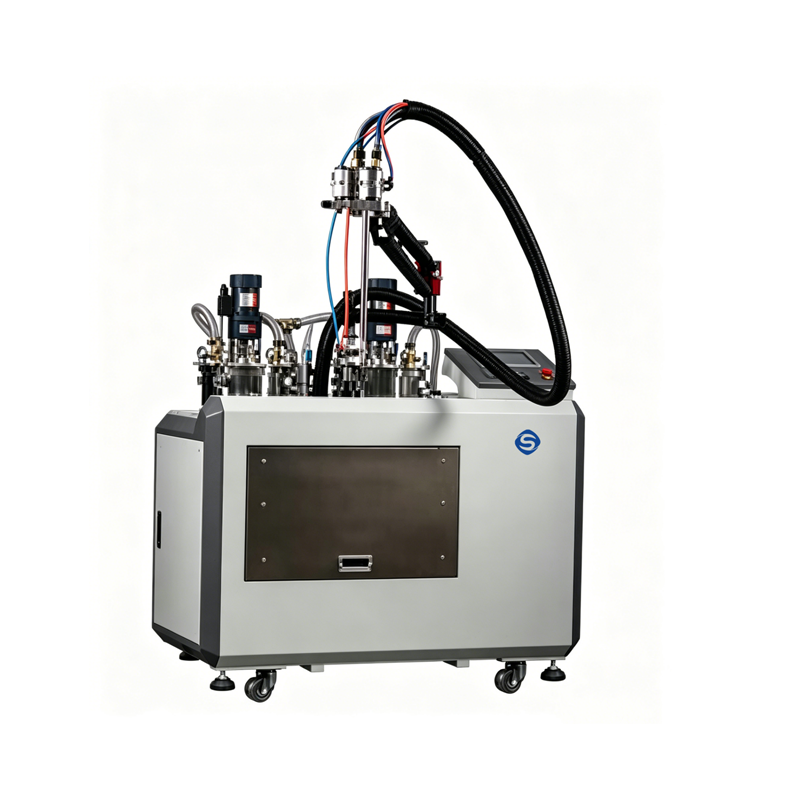 Automatic Gear‑Pump AB Potting System, gear‑pump driven two‑component AB glue dosing unit, compatible with gantry, robot manipulator for full‑automatic mass potting
