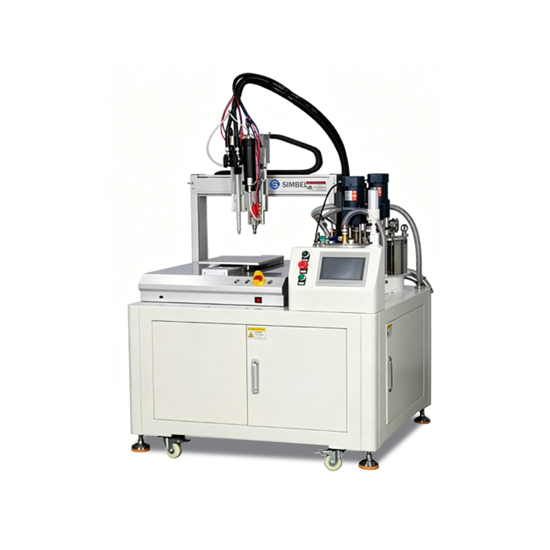 Dual‑Valve Integrated Dispensing & Potting Machine, two‑valve automatic AB glue dispensing and potting equipment, dual independent dispensing heads for multi‑process electronic encapsulation