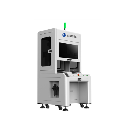 Floor‑Standing Automatic Vision‑Soldering Machine SPL‑Y2D, enclosed floor‑type vision guided soldering robot, built‑in HMI display and status indicator light, for high‑volume precision PCBA, automotive and communication component soldering